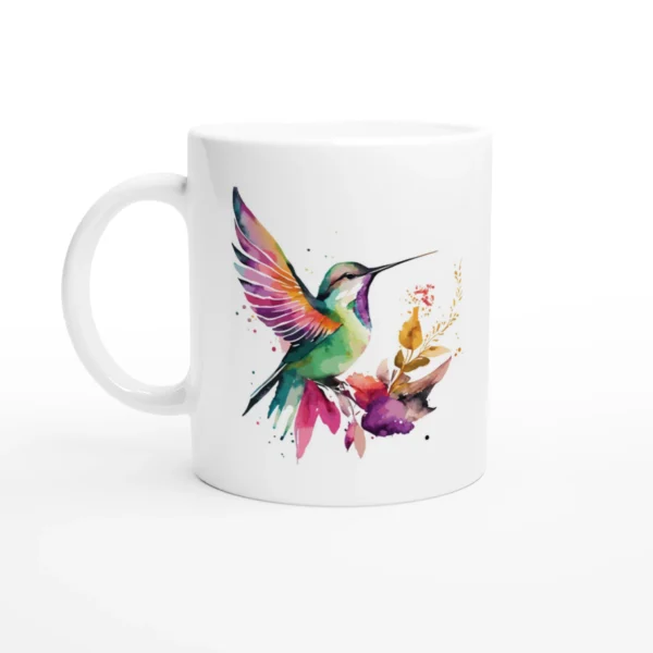 Hummingbird Watercolor Mug